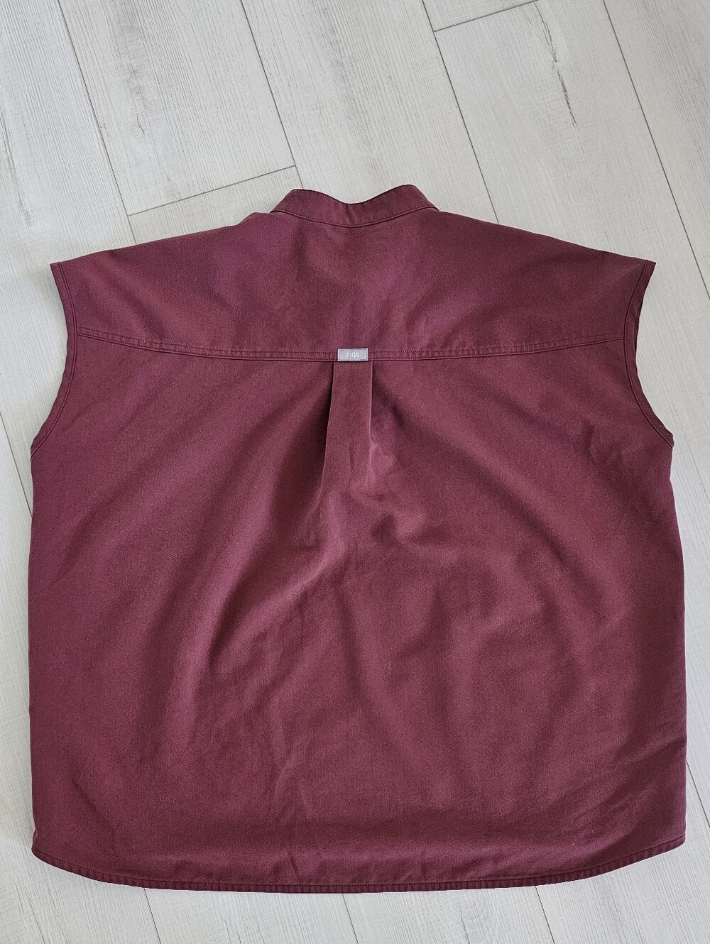 Figs Dark Cherry Rafaela Scrub Top Large Oversized - Picture 6 of 7